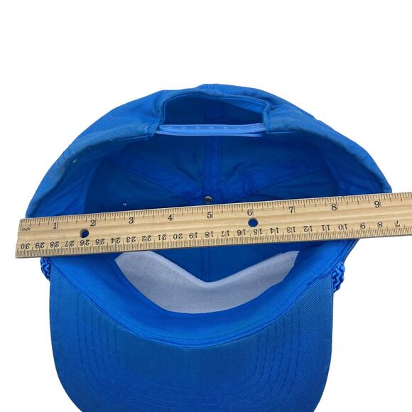 Vintage Rope Hat Ted Co Blaze King Stove Dealer La Grande Oregon SnapBack Blue - Picture 14 of 14